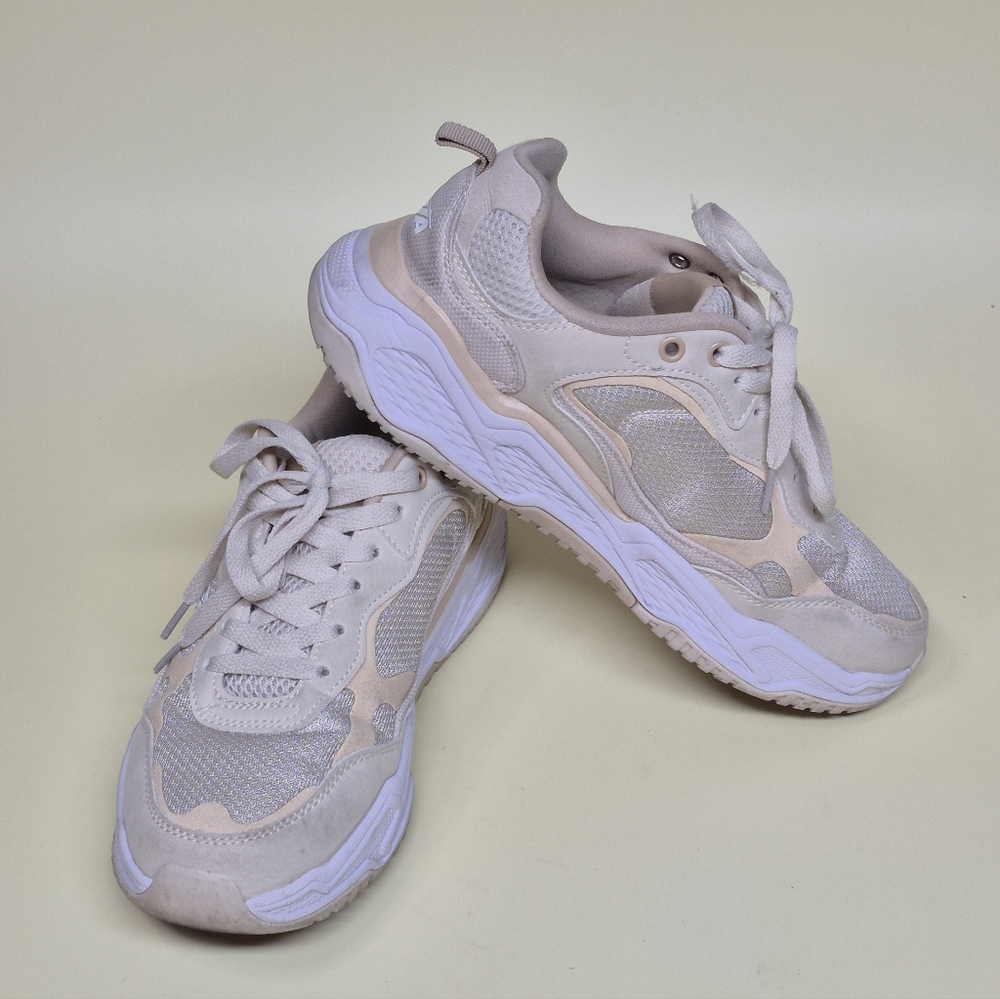 Avia Women's Cream Sneakers 7.5